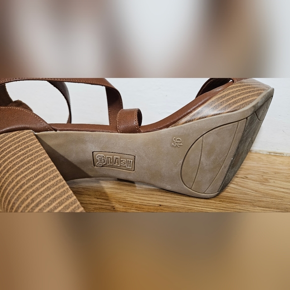 Brown Strappy Heels - Picture 2 of 6